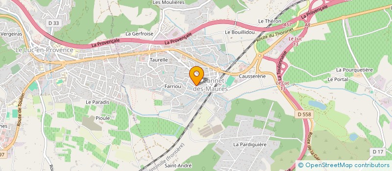 localisation de l'entreprise MONSIEUR SEBASTIEN ROLLAND  LE CANNET-DES-MAURES