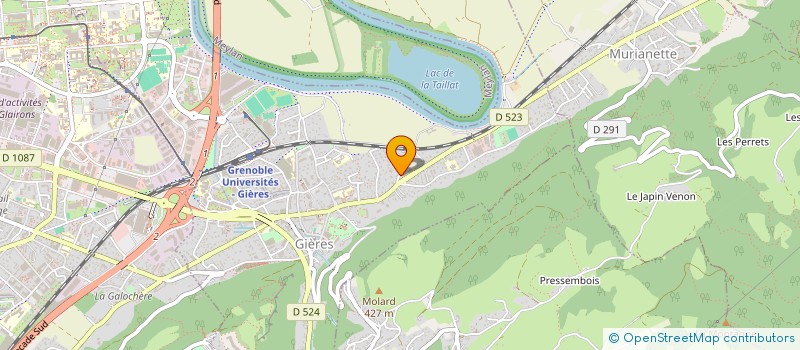 localisation de l'entreprise MONSIEUR SEBASTIEN ROLLIER  GIERES