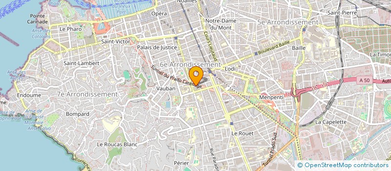 localisation de l'entreprise MONSIEUR SEBASTIEN ROMAN à MARSEILLE