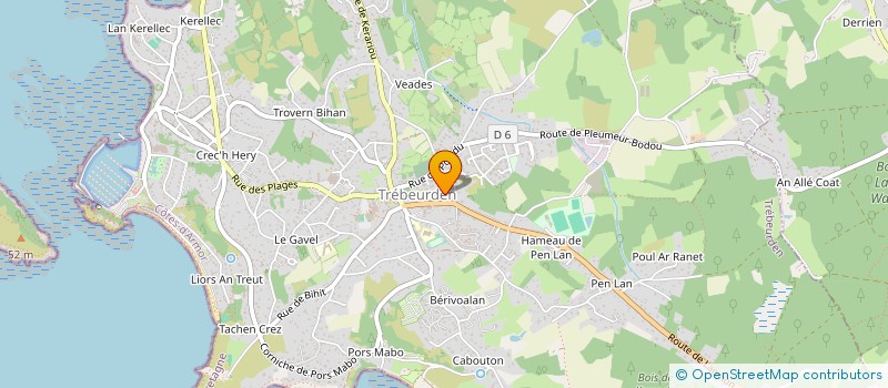 localisation de l'entreprise MONSIEUR SEBASTIEN RONAN LE ROUX  TREBEURDEN