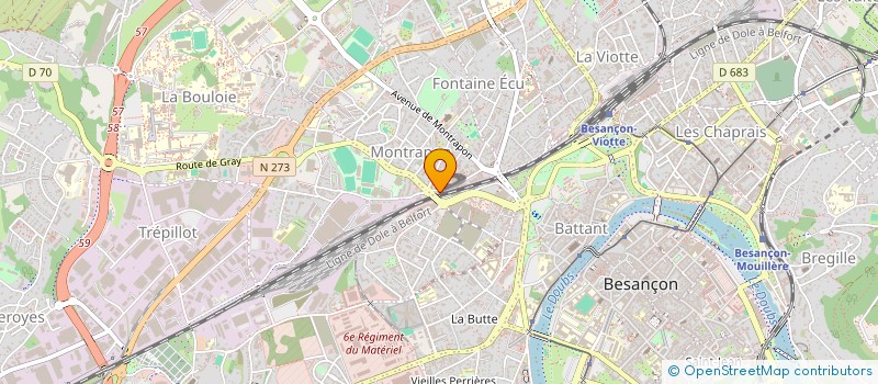 localisation de l'entreprise MONSIEUR SEBASTIEN RONDOT à BESANCON
