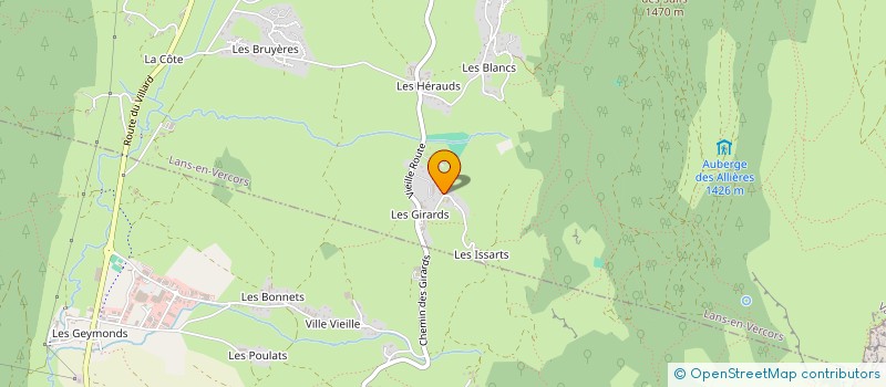 localisation de l'entreprise MONSIEUR SEBASTIEN RONIN à LANS-EN-VERCORS