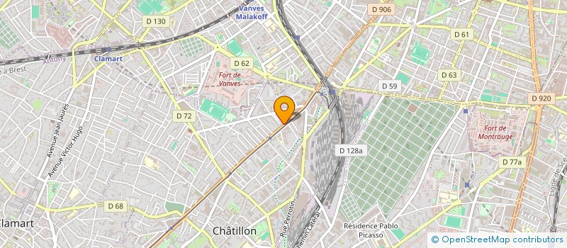 localisation de l'entreprise MONSIEUR SEBASTIEN RONPHE  CHATILLON