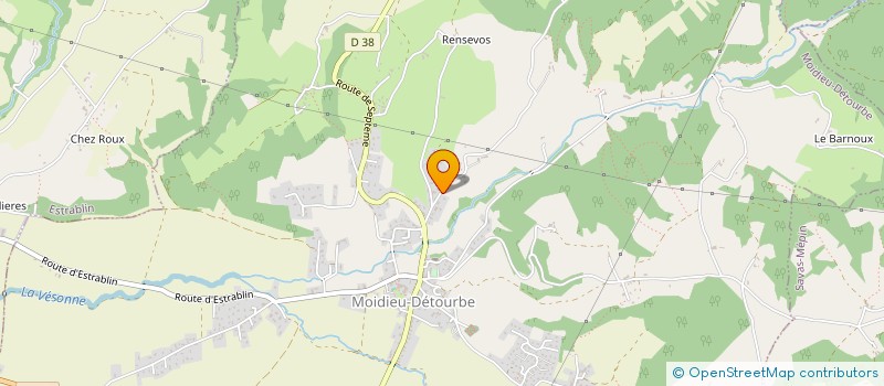 localisation de l'entreprise MONSIEUR SEBASTIEN ROSTAING  MOIDIEU-DETOURBE