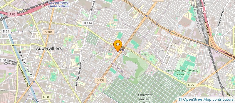 localisation de l'entreprise MONSIEUR SEBASTIEN ROTARD  AUBERVILLIERS