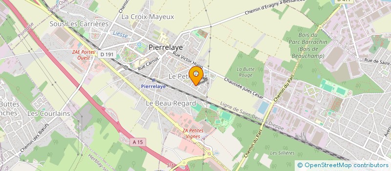 localisation de l'entreprise MONSIEUR SEBASTIEN ROUGE  PIERRELAYE