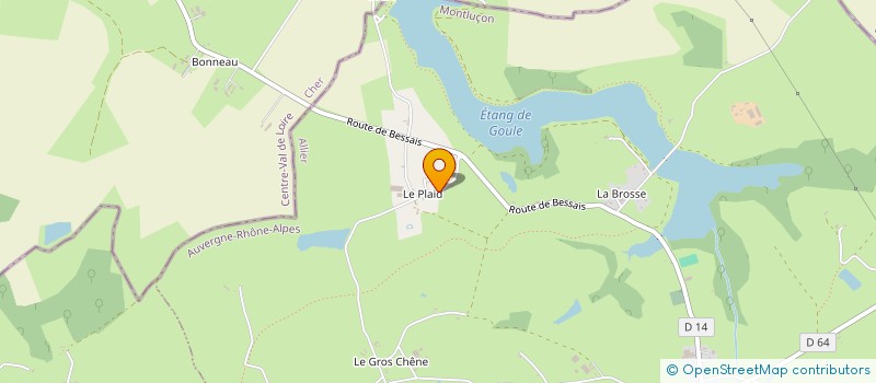 localisation de l'entreprise MONSIEUR SEBASTIEN ROUGIER  VALIGNY