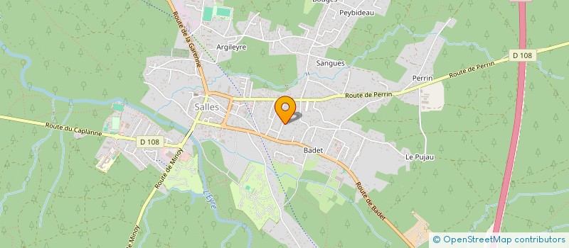 localisation de l'entreprise MONSIEUR SEBASTIEN ROUGLAN  SALLES