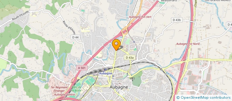 localisation de l'entreprise MONSIEUR SEBASTIEN ROUILLE  AUBAGNE