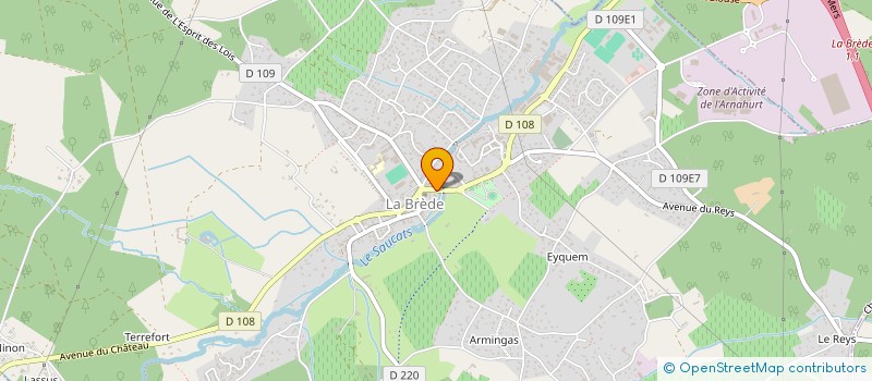 localisation de l'entreprise MONSIEUR SEBASTIEN ROUMEGOUX  MARTILLAC