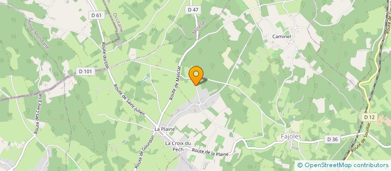 localisation de l'entreprise MONSIEUR SEBASTIEN ROUQUIE à PAYRIGNAC