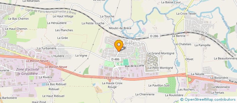 localisation de l'entreprise MONSIEUR SEBASTIEN ROUSSEAU à BRECE