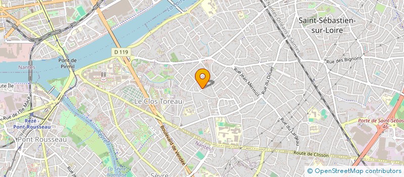 localisation de l'entreprise MONSIEUR SEBASTIEN ROUSSEAU  LES SORINIERES