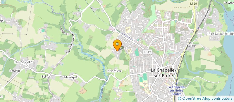 localisation de l'entreprise MONSIEUR SEBASTIEN ROUSSEAU  LA CHAPELLE-SUR-ERDRE