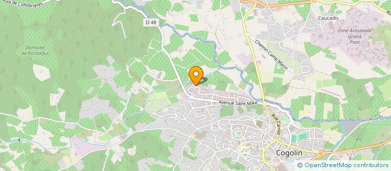 localisation de l'entreprise MONSIEUR SEBASTIEN ROUSSEAUX  COGOLIN