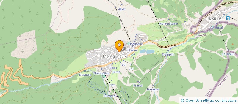 localisation de l'entreprise MONSIEUR SEBASTIEN ROUSSEL  MONTGENEVRE