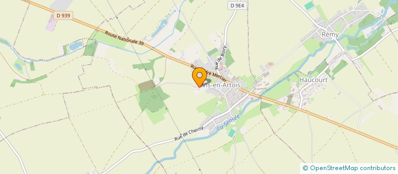 localisation de l'entreprise MONSIEUR SEBASTIEN ROUSSELLE  VIS-EN-ARTOIS