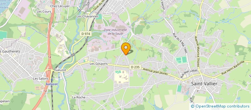 localisation de l'entreprise MONSIEUR SEBASTIEN ROUSSON  SAINT-VALLIER