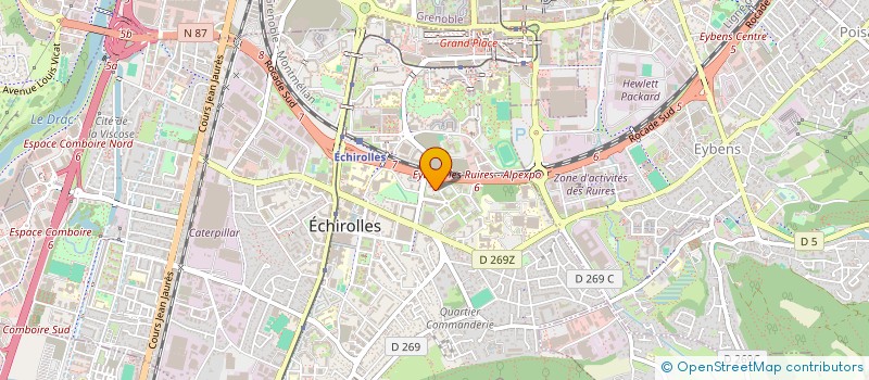 localisation de l'entreprise MONSIEUR SEBASTIEN RUATTI  ECHIROLLES