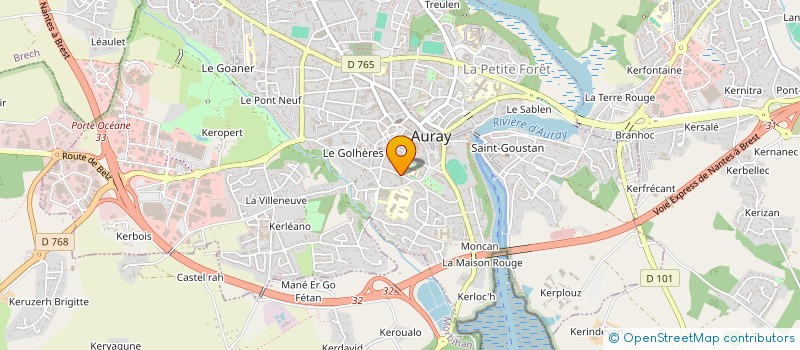 localisation de l'entreprise MONSIEUR SEBASTIEN RUAUD à AURAY
