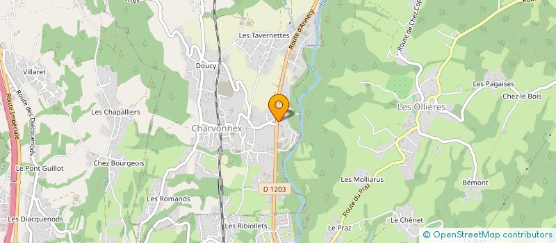 localisation de l'entreprise MONSIEUR SEBASTIEN RUEL  CHARVONNEX