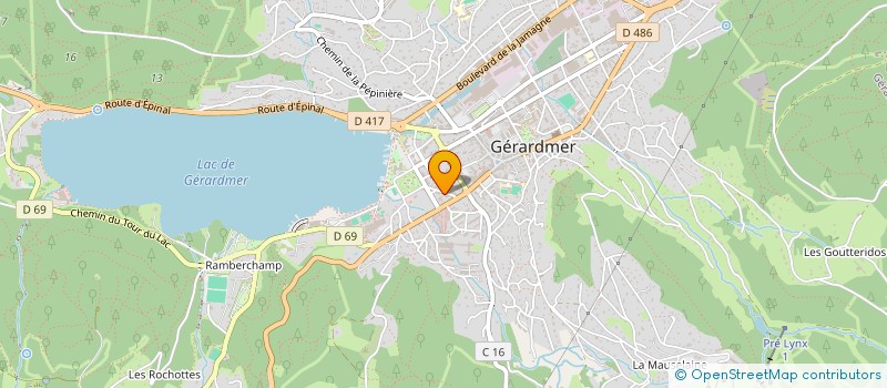localisation de l'entreprise MONSIEUR SEBASTIEN RUER à GERARDMER