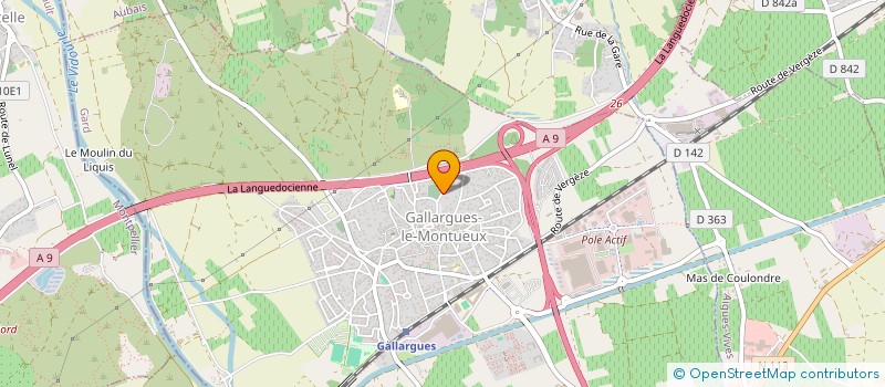 localisation de l'entreprise MONSIEUR SEBASTIEN RUIZ  GALLARGUES-LE-MONTUEUX