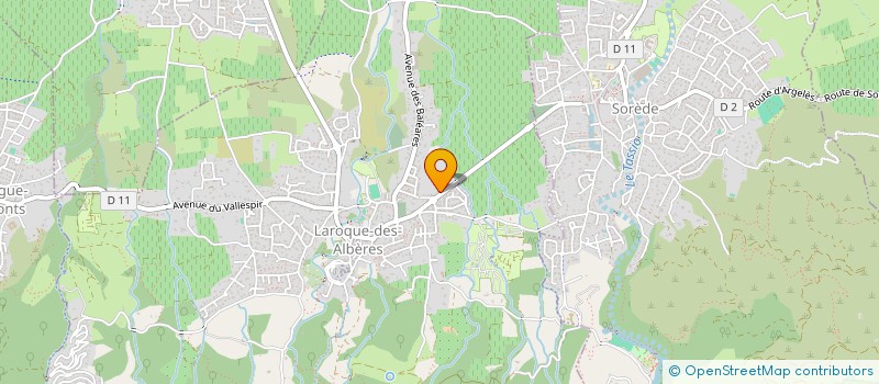 localisation de l'entreprise MONSIEUR SEBASTIEN SAEZ  LAROQUE-DES-ALBERES