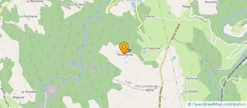 localisation de l'entreprise MONSIEUR SEBASTIEN SAGNE  ORGNAC-SUR-VEZERE