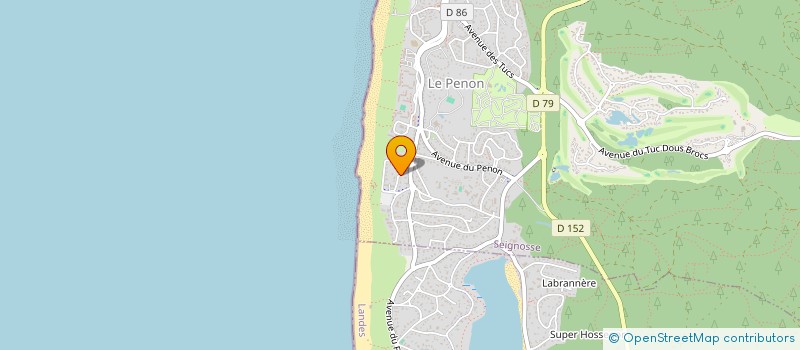 localisation de l'entreprise MONSIEUR SEBASTIEN SAINT JEAN  SEIGNOSSE