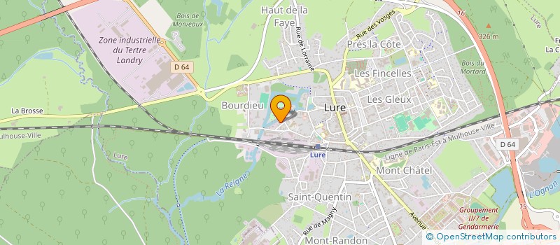 localisation de l'entreprise MONSIEUR SEBASTIEN SAINTY  LURE