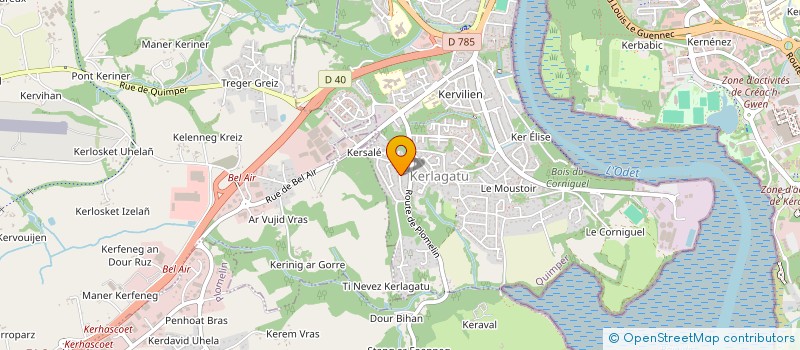 localisation de l'entreprise MONSIEUR SEBASTIEN SALAUN  ERGUE GABERIC