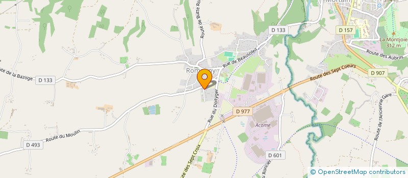 localisation de l'entreprise MONSIEUR SEBASTIEN SALLIOT  ROMAGNY FONTENAY