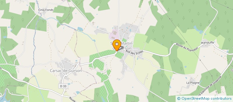 localisation de l'entreprise MONSIEUR SEBASTIEN SALMON  SAINT-MARTIN-DE-GURSON