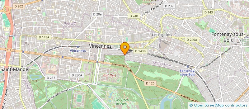 localisation de l'entreprise MONSIEUR SEBASTIEN SALOM à VINCENNES