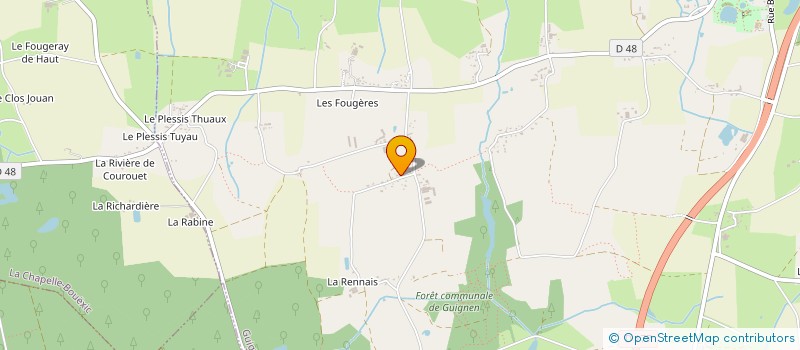 localisation de l'entreprise MONSIEUR SEBASTIEN SALOMON  GUIGNEN