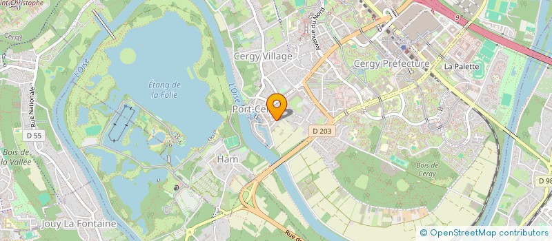 localisation de l'entreprise MONSIEUR SEBASTIEN SAMYN  CERGY