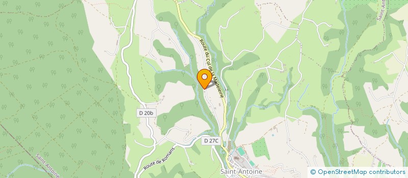 localisation de l'entreprise MONSIEUR SEBASTIEN SANCHEZ  SAINT ANTOINE L'ABBAYE