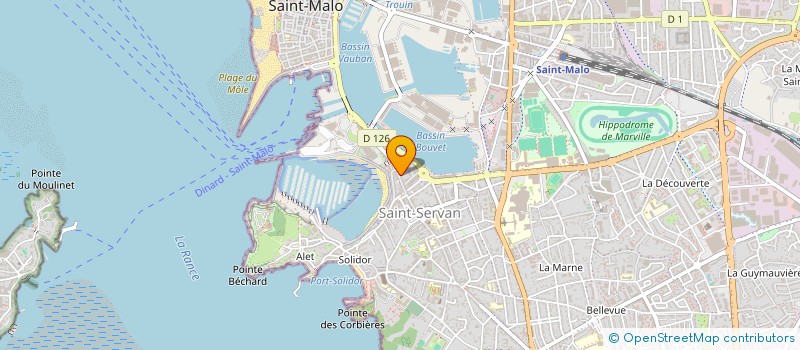 localisation de l'entreprise MONSIEUR SEBASTIEN SANDANA SAMY  SAINT-MALO