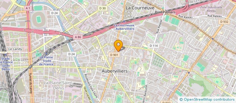 localisation de l'entreprise MONSIEUR SEBASTIEN SANDOT  AUBERVILLIERS