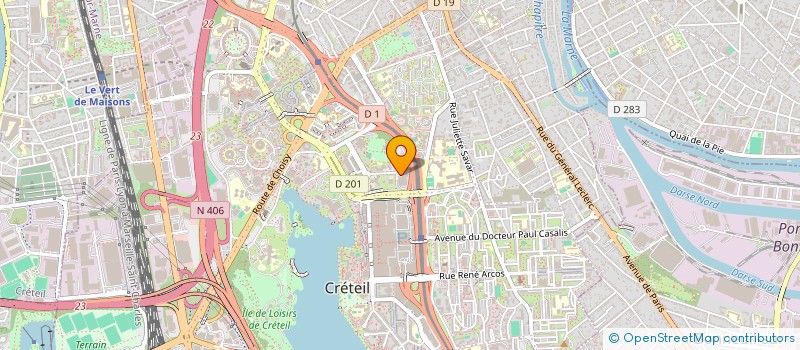 localisation de l'entreprise MONSIEUR SEBASTIEN SANGLIER  CRETEIL