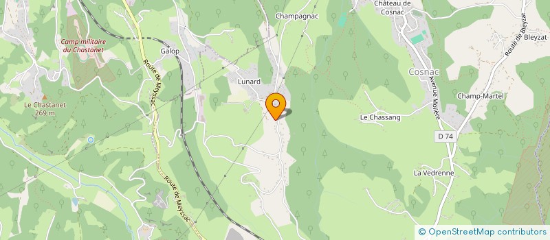 localisation de l'entreprise MONSIEUR SEBASTIEN SANIS  COSNAC