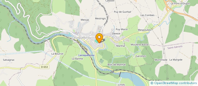 localisation de l'entreprise MONSIEUR SEBASTIEN SANTIAGO à LAROQUEBROU