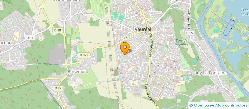 localisation de l'entreprise MONSIEUR SEBASTIEN SANTULLI  VAUREAL