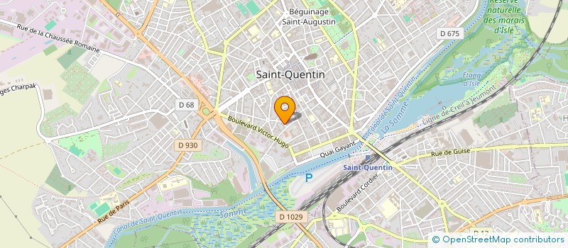localisation de l'entreprise MONSIEUR SEBASTIEN SAUVAGE à SAINT-QUENTIN