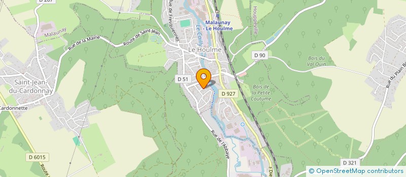 localisation de l'entreprise MONSIEUR SEBASTIEN SAUVAGE  LE HOULME