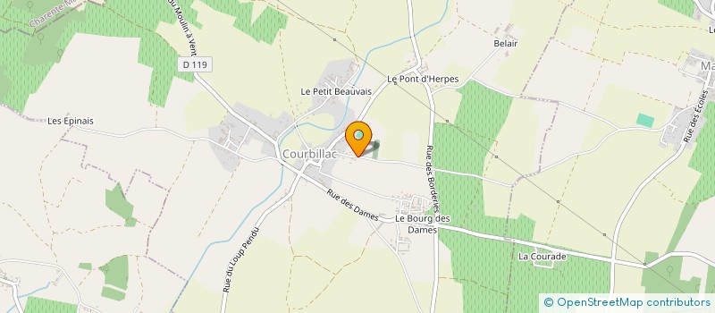 localisation de l'entreprise MONSIEUR SEBASTIEN SAUVION  COURBILLAC