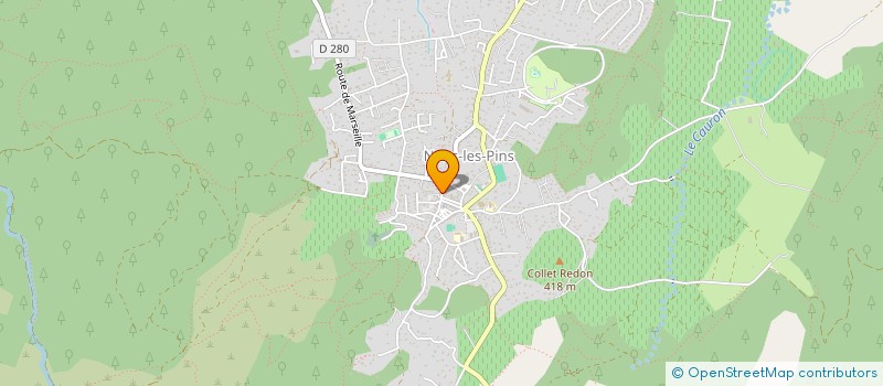 localisation de l'entreprise MONSIEUR SEBASTIEN SAUZADE  NANS-LES-PINS