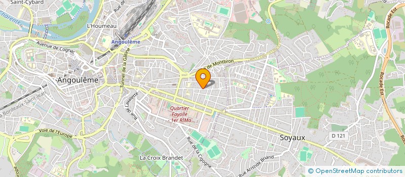 localisation de l'entreprise MONSIEUR SEBASTIEN SAVARY à ANGOULEME