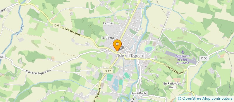 localisation de l'entreprise MONSIEUR SEBASTIEN SAVERE  L'ISLE-EN-DODON